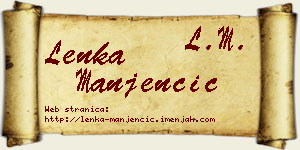 Lenka Manjenčić vizit kartica